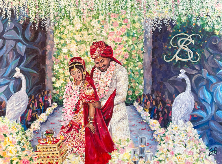 2023 04 22 AddisonMarriott Indian Peacock Canvas 18x24 768x570