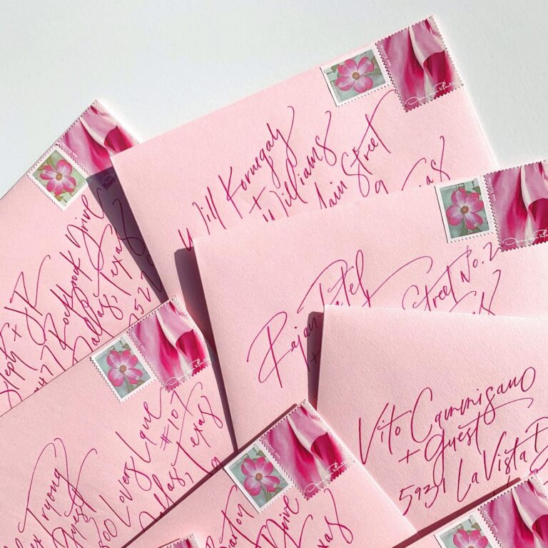 Dallas Calligrapher Envelope Calligraphy 768x768