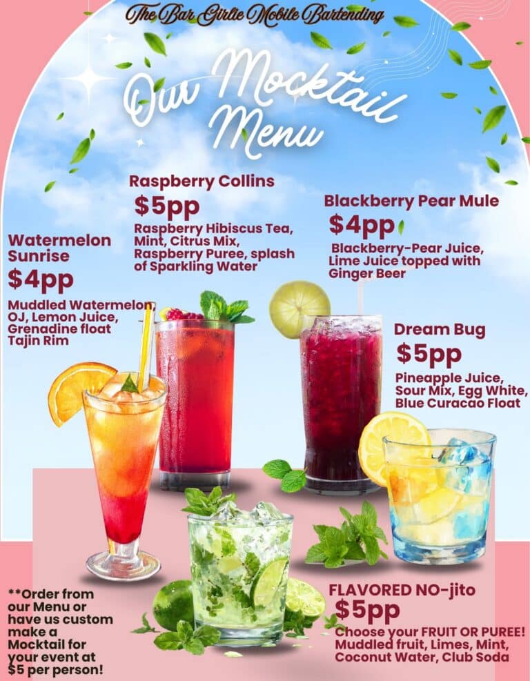 Mocktail Menu 768x987