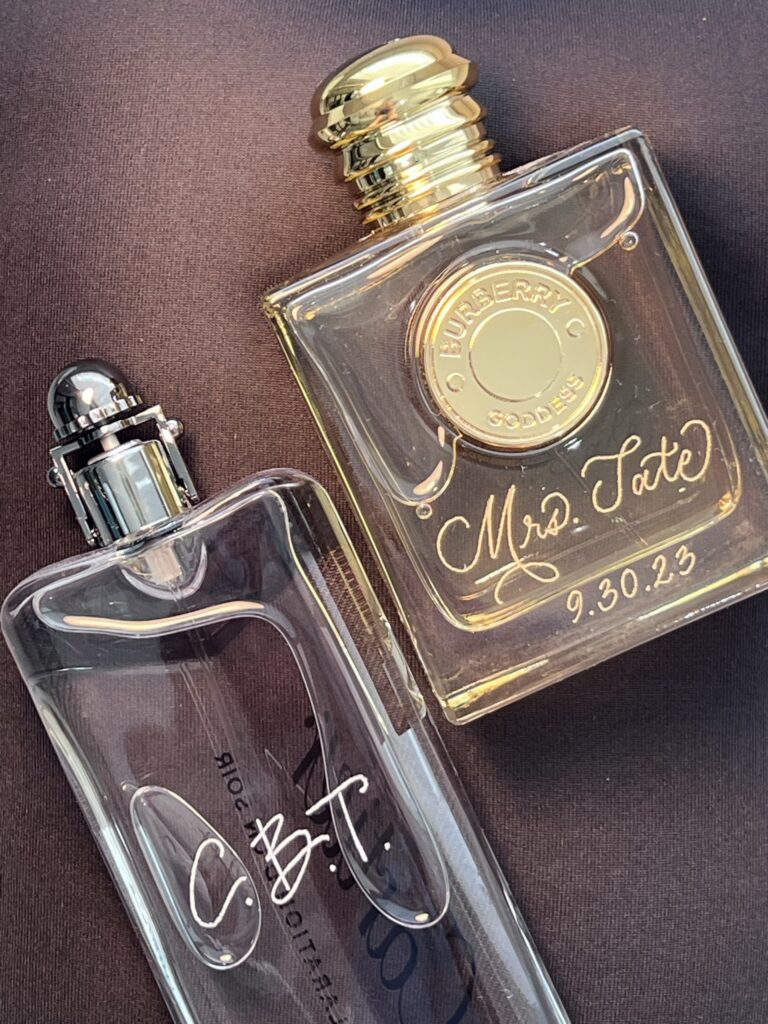 perfume engraving in dallas bride groom bottlesJPEG 768x1024